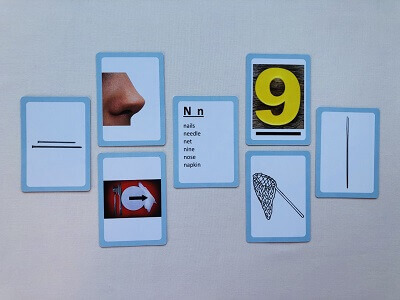 Level 1 Object Game educational cards
