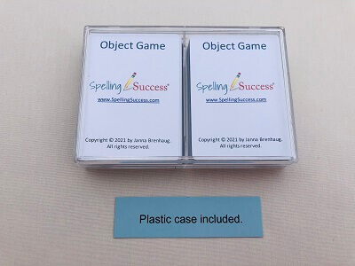 Level 1 Object Game pictures of objects on cards