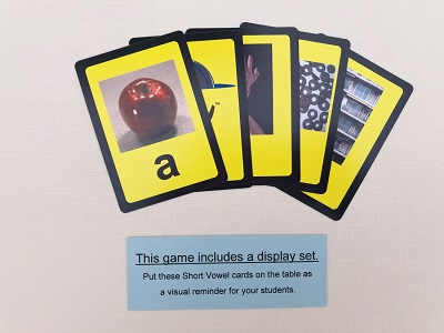Level 2 Short Vowel Game display set cards