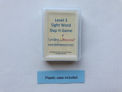 Level 3 sight word slap it game in plastic case